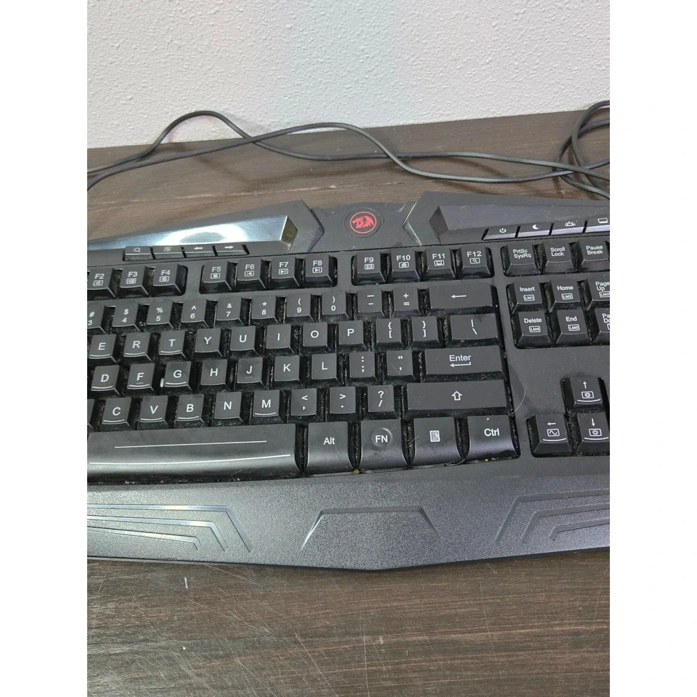 Redragon S101-1 Wired Gaming Keyboard USB Tested Works Read